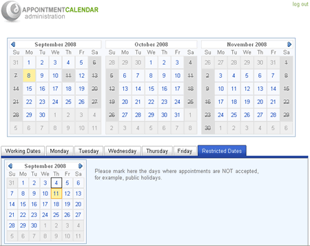 Appointment Calendar